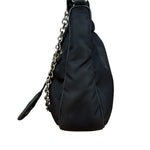 Prada Black Nylon Leather Trim Re-Edition 2005 Two-Way Bag