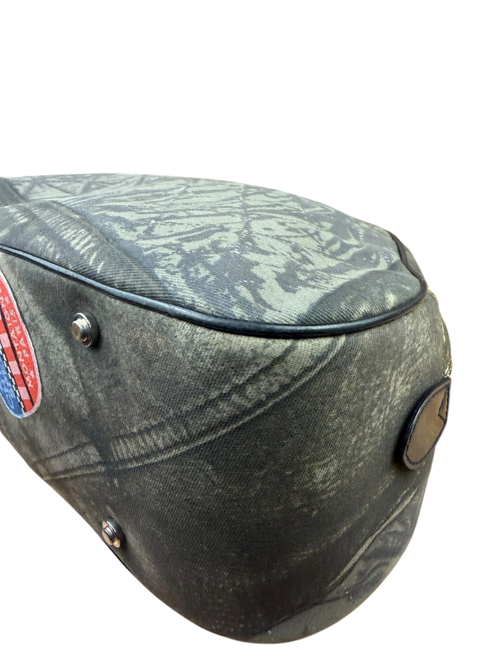 Christian Dior Denim Speedway Double Saddle Bag