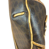 Celine Vintage Leather Macadam Double Pocket Shoulder Bag