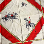 Gucci Vintage Polo Silk Scarf