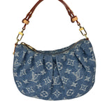 Louis Vuitton Blue Denim/Leather Trim Pochette