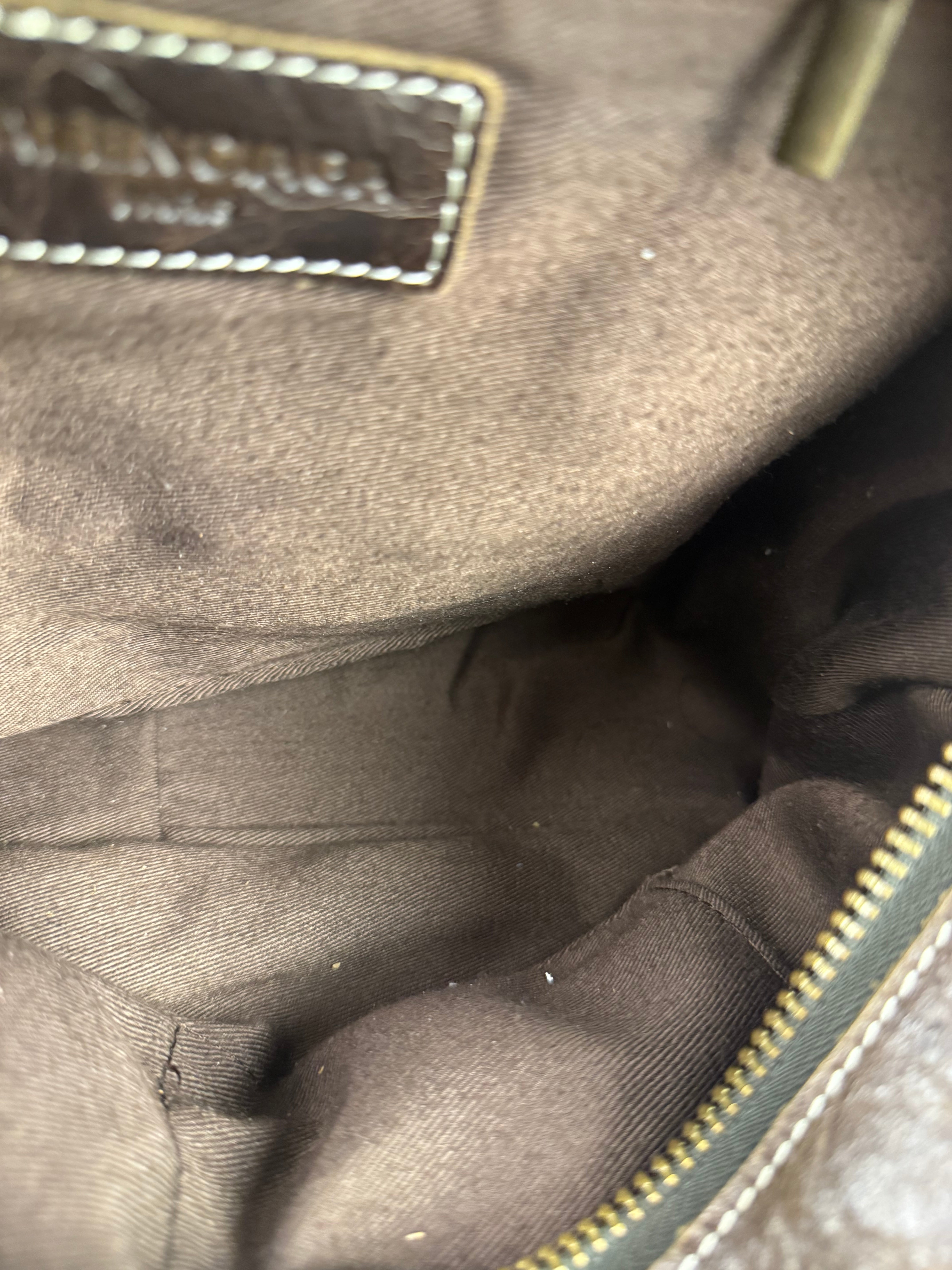 Balenicaga Brown Leather Whistle Handbag