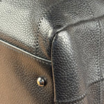 Chanel Black Leather Chocolate Bar Square-Stitched Bowler Shoulder Bag 2005