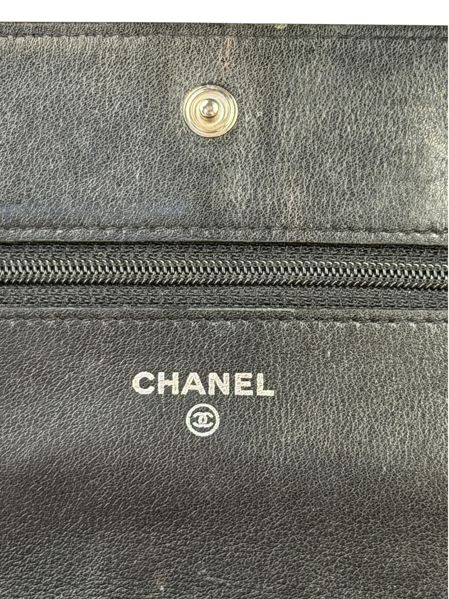 Chanel Black Caviar Flap Wallet On Chain 2013