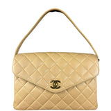 Chanel M Beige Lambskin Envelope Flap 1997