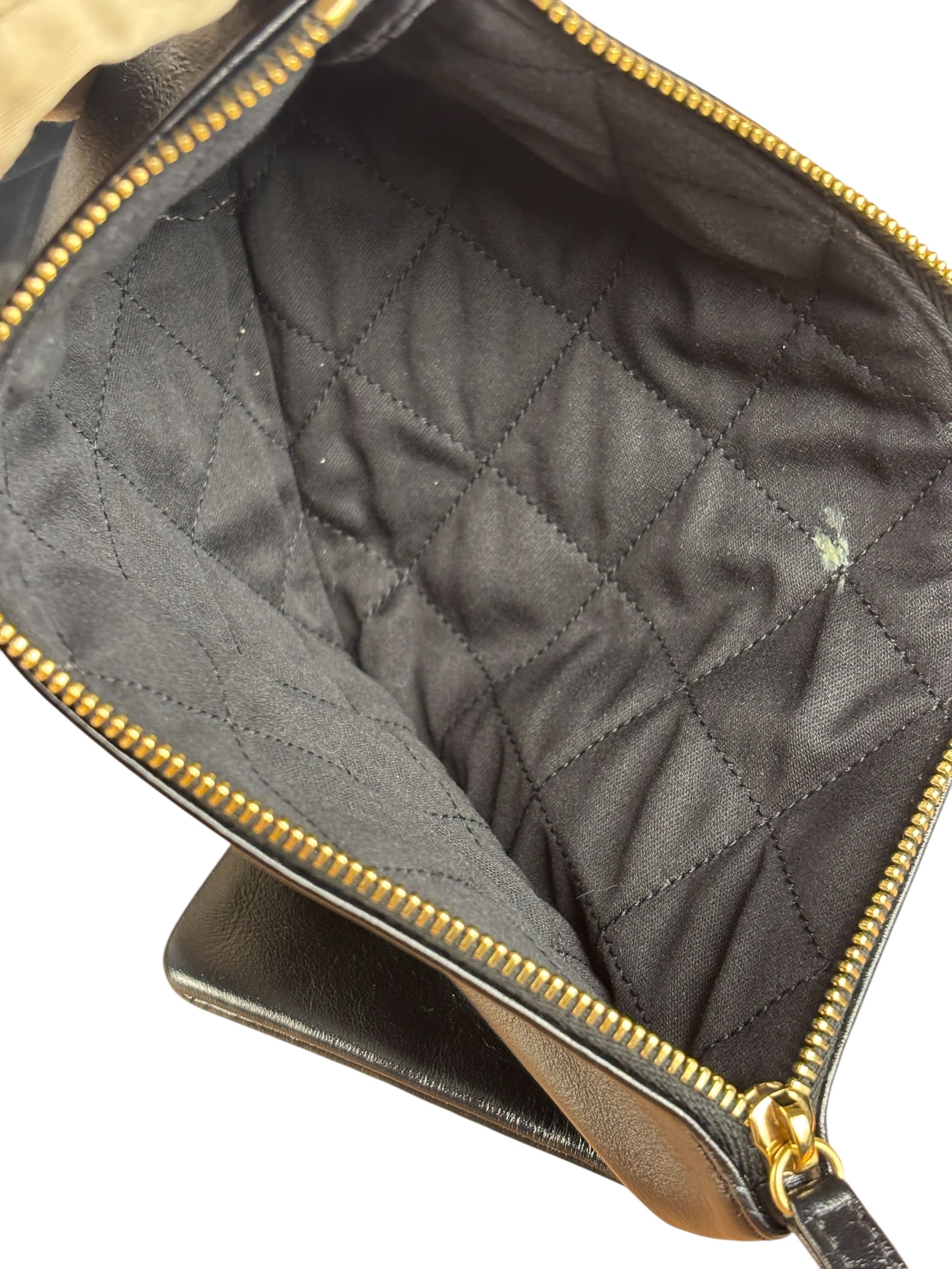 Chanel Black Quilted Leather 22 Chain Hobo Bag 2021