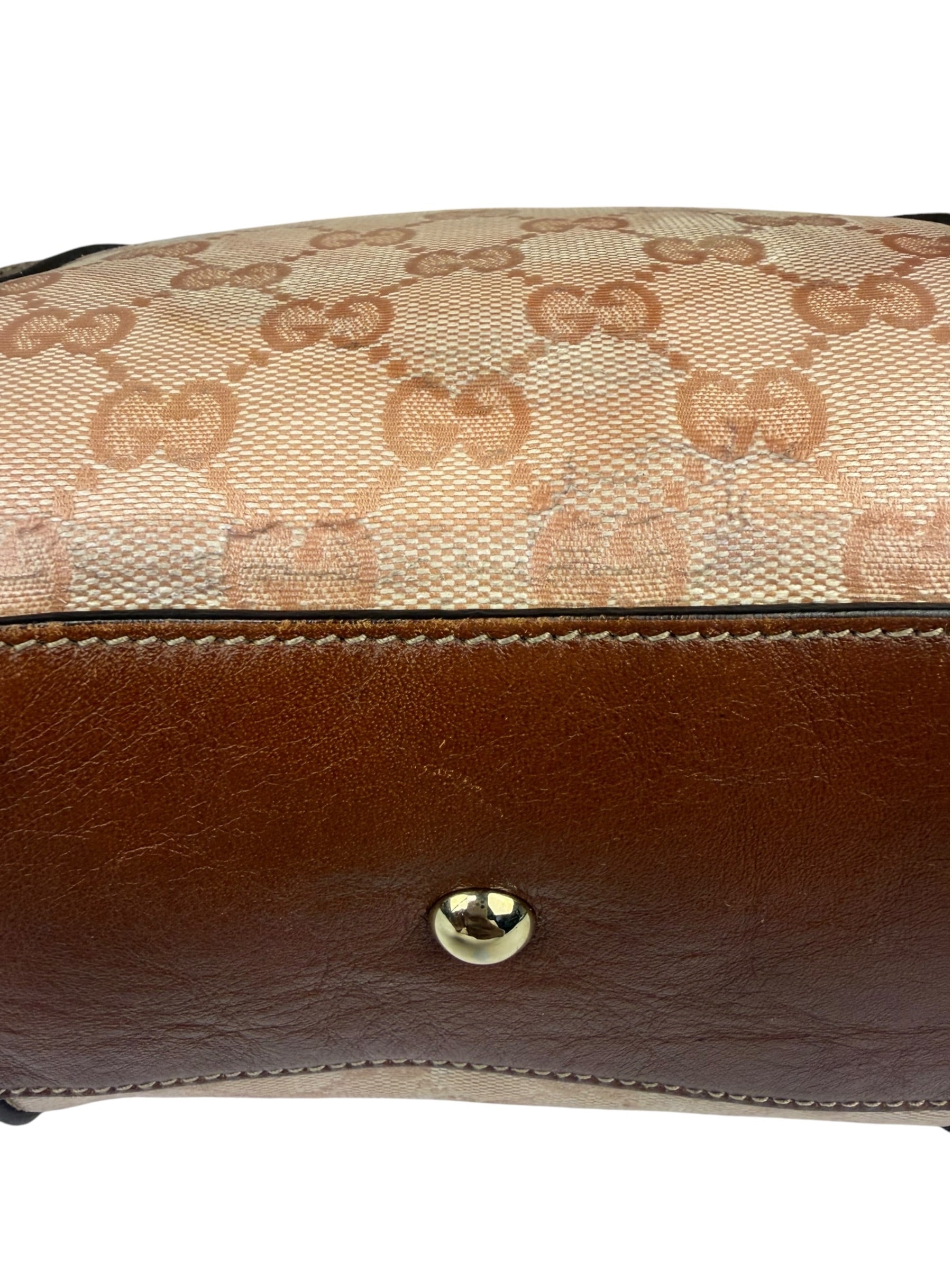Gucci Pink GG Crystal Duchessa Boston Bag