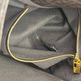 Fendi Brown Leather Zucca Mamma Baguette