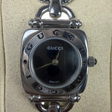 Gucci 6100L Black Dial Horse Bit Link Watch