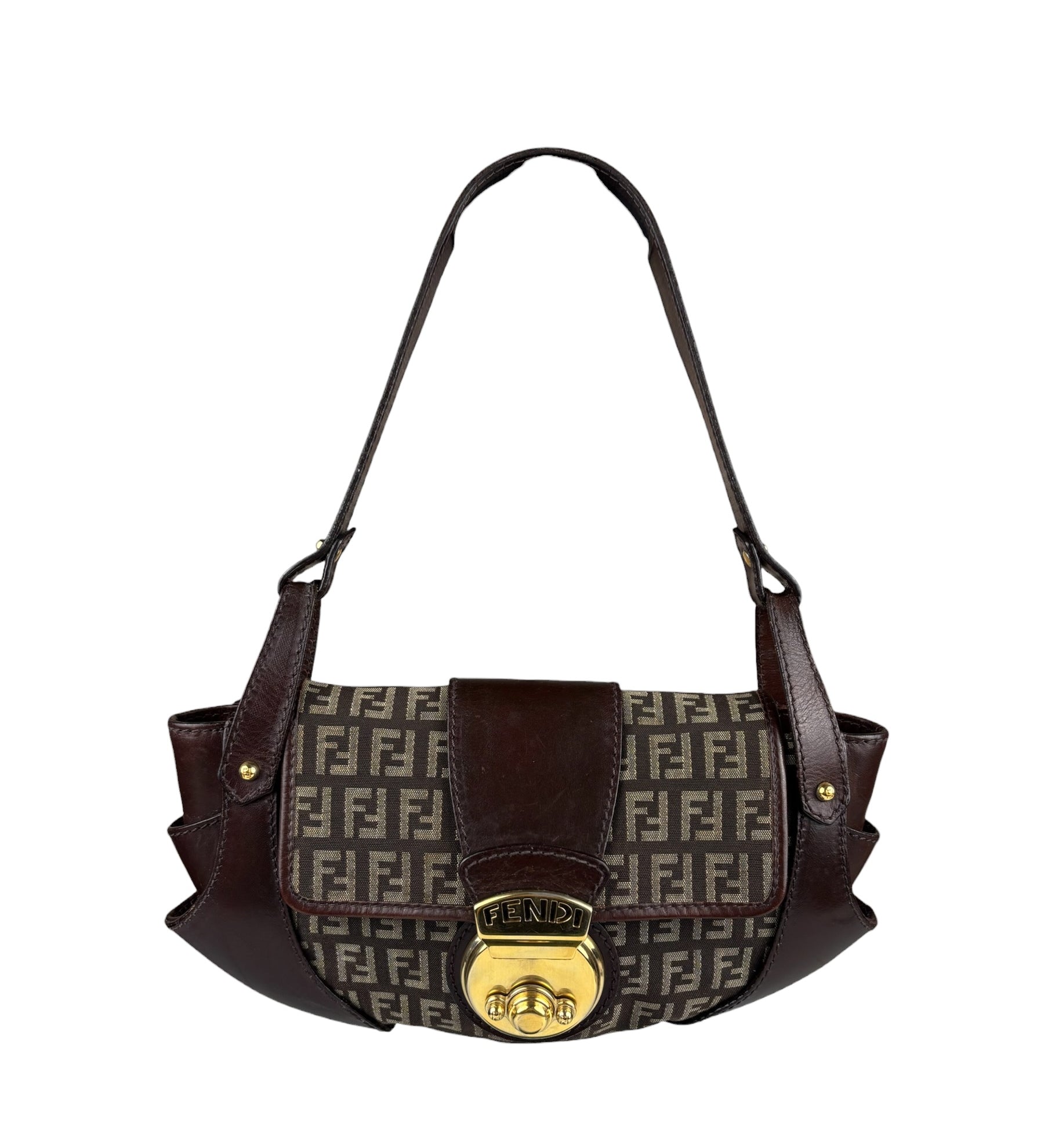 Fendi Vintage Zucchino Borsa Tuc Compilation Shoulder Bag