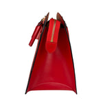 Louis Vuitton Vintage Castillian Red Epi Leather Riviera Handbag