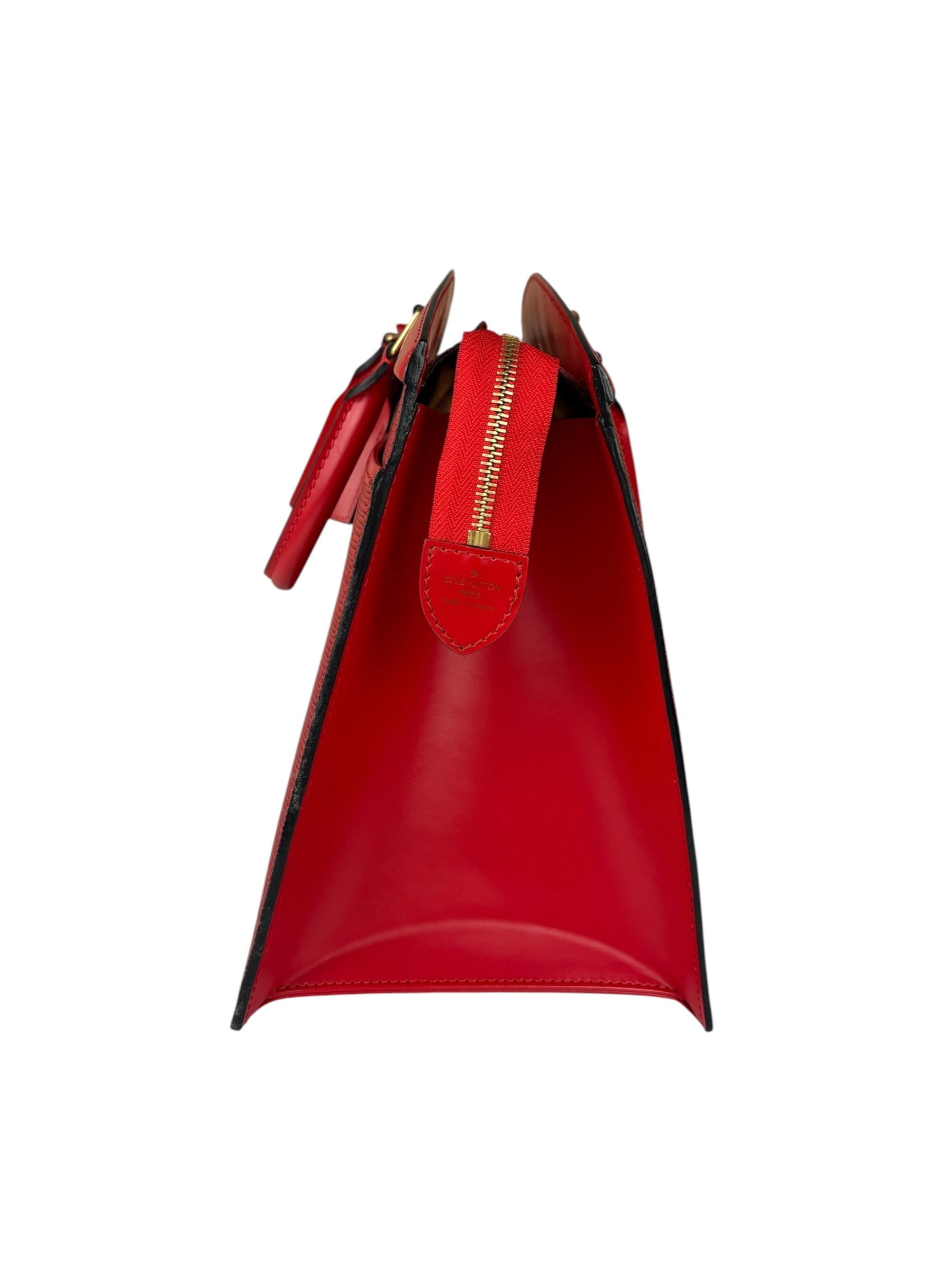 Louis Vuitton Vintage Castillian Red Epi Leather Riviera Handbag