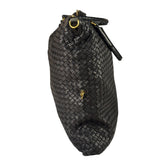 Bottega Veneta Black Intrecciato Large Handbag