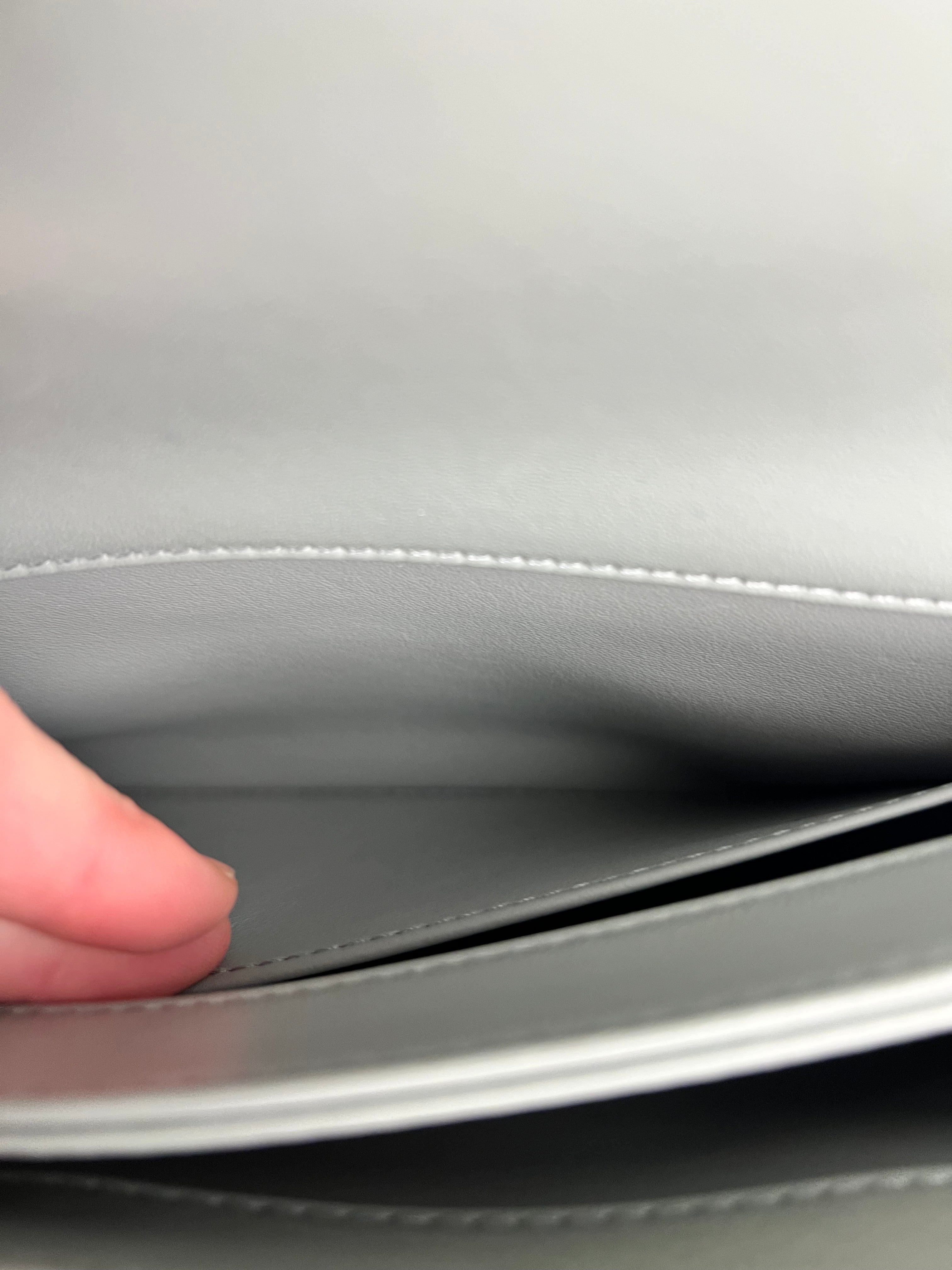 Chanel CC Trendy Blue Leather Flap Top Handle Bag