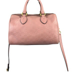 Gucci Pink Leather Guccissima Two-Way Boston Bag