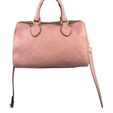 Gucci Pink Leather Guccissima Two-Way Boston Bag