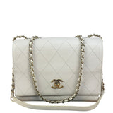 Chanel White Leather Mini Shoulder Bag 1992