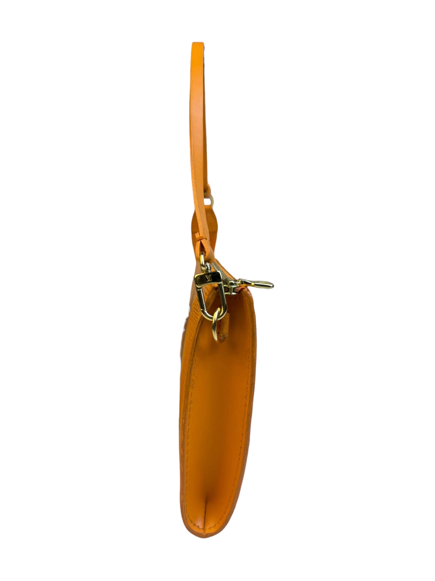 Louis Vuitton Orange Epi Leather Pochette