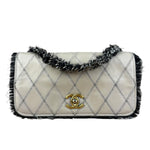 Chanel Tweedy Quilted Leather Fringe Flap Bag 2011