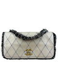 Chanel Tweedy Quilted Leather Fringe Flap Bag 2011