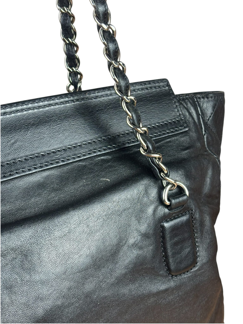 Chanel Black Quilted Leather Medium 2.55 Reissue Tote 2008