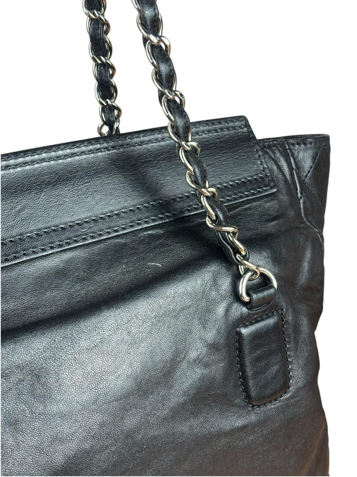 Chanel Black Quilted Leather Medium 2.55 Reissue Tote 2008