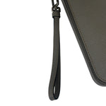 Prada Grey Saffiano Leather Pouch