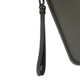 Prada Grey Saffiano Leather Pouch