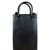 Balenciaga Black Mini Shopping Tote Phone Holder