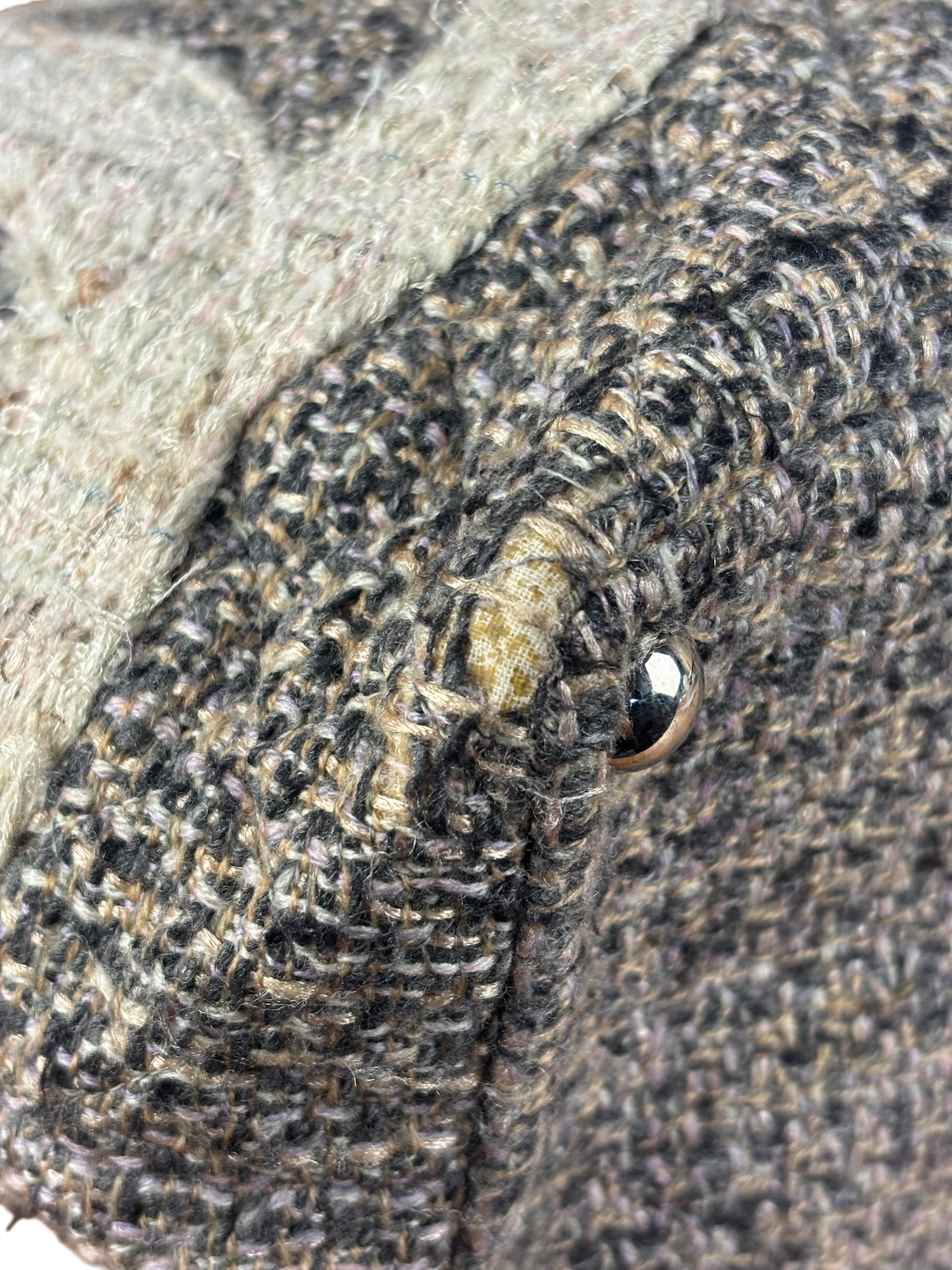 Chanel Grey Tweed Cambon Line Tote Bag 2004