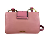 Miu Miu Pink Leather Madras Crystal Embellished Shoulder Bag