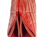 Chanel Red Caviar Quilted Frame Clutch 2012