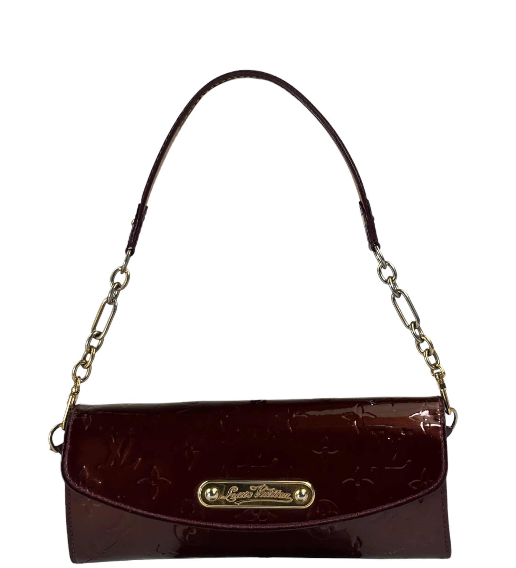 Louis Vuitton Burgundy Monogram Vernis Sunset Boulevard Shoulder Bag
