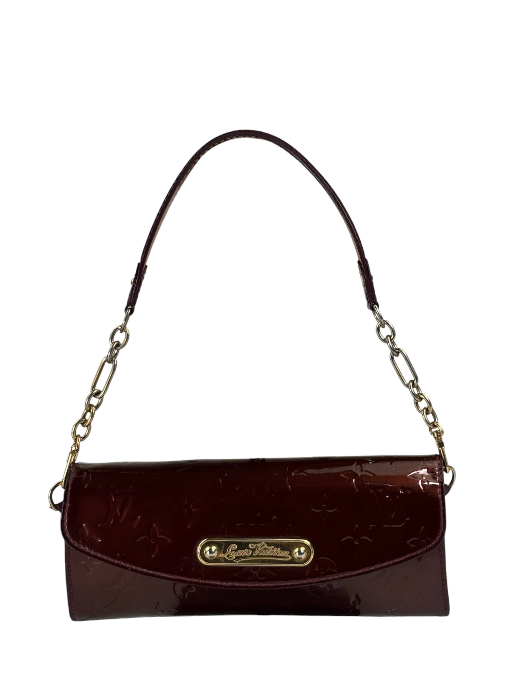 Louis Vuitton Burgundy Monogram Vernis Sunset Boulevard Shoulder Bag