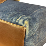 Chanel Denim CC Leather Lined Tote Bag 2001