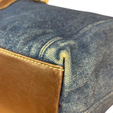 Chanel Denim CC Leather Lined Tote Bag 2001