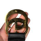 Gucci Puff Monogram GG Buckle Belt