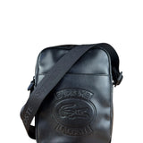 Supreme x Lacoste Black Leather Crossbody