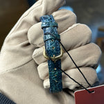 Cartier Must De Vermeil Black Dial Blue/Green Strap