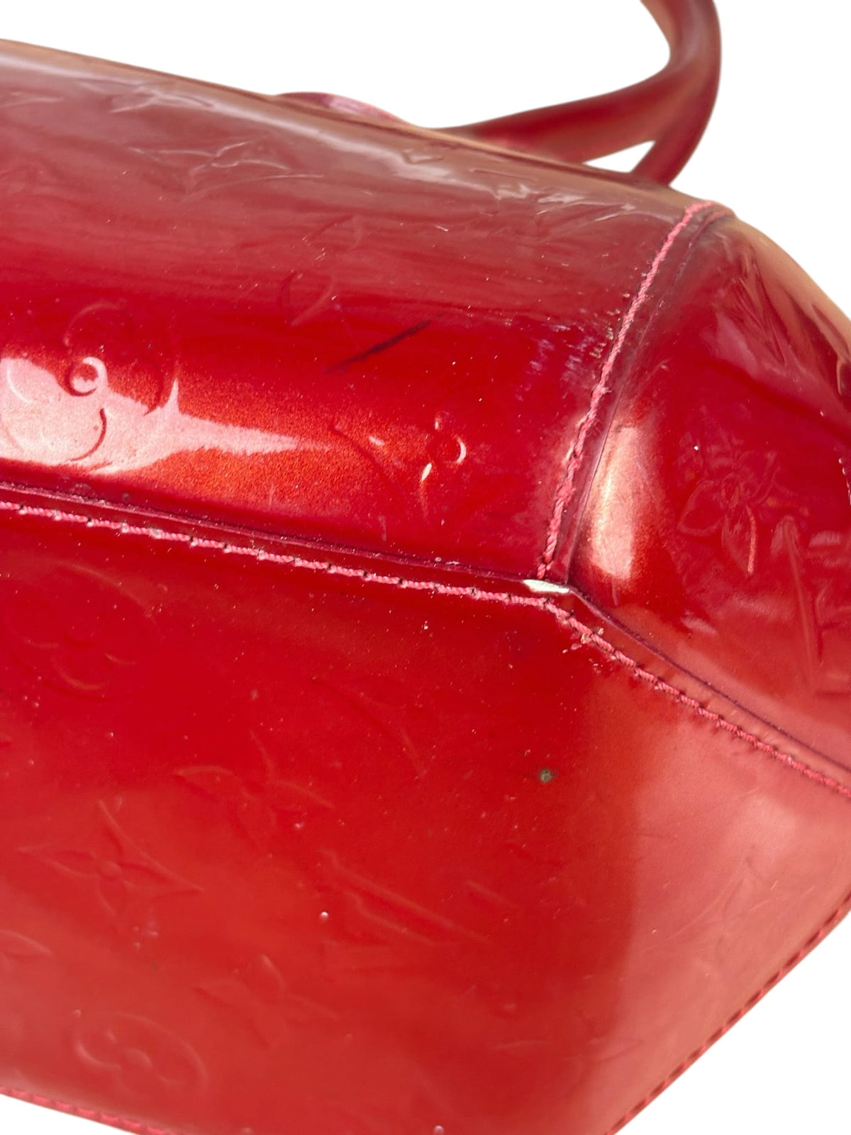 Louis Vuitton Red Vernis Sherwood Shoulder Bag