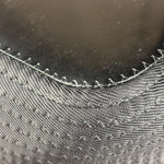 Gucci Vintage Black Ribbed Bamboo Top Handle Bag