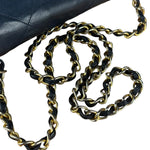 Chanel Black Diamond Stitch Flap CC Bag 1988