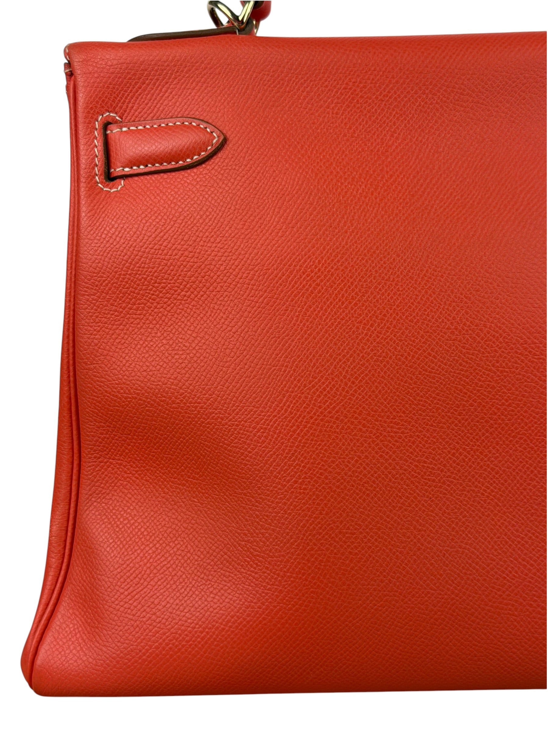 Hermes Coral-Red Epson Casaque Togo Kelly 32
