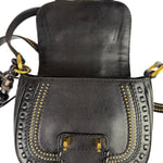 Gucci Black Leather Snaffle Bit Shoulder Bag
