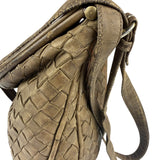 Bottega Veneta Brown Intrecciato Crossbody