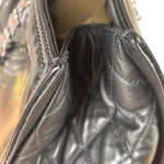 Chanel Black Patent Leather Quilted Lipstick Tote 2011