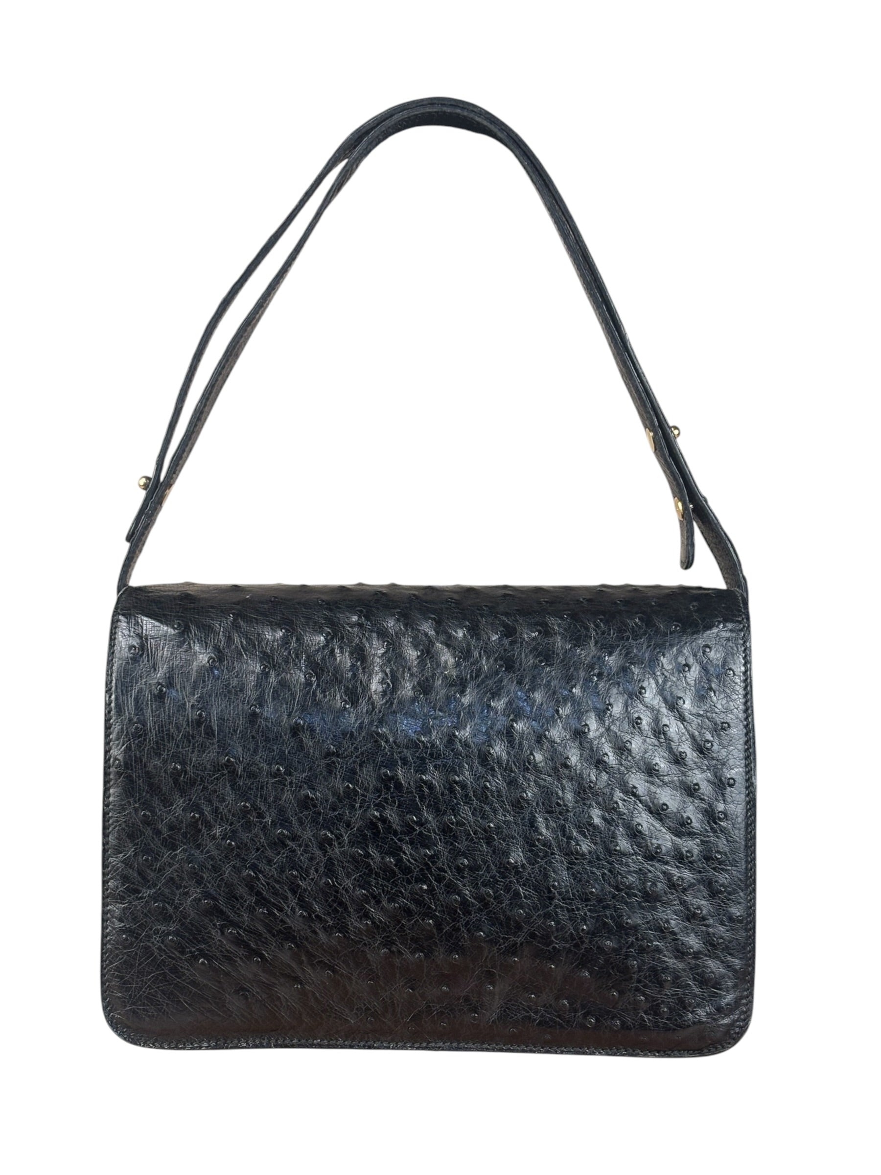 Balenciaga Vintage Black Leather Shoulder Bag