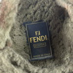 Fendi Green Shearling Sandals