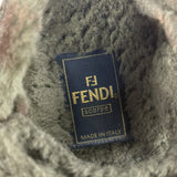 Fendi Green Shearling Sandals