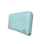 Bvlgari Blue Leather Long Zippy Wallet